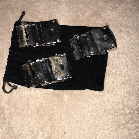 Vintage silver belt buckles with symbols 💕 - Picture 3 of 4